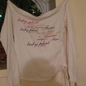 Baby Phat off the shoulder shirt